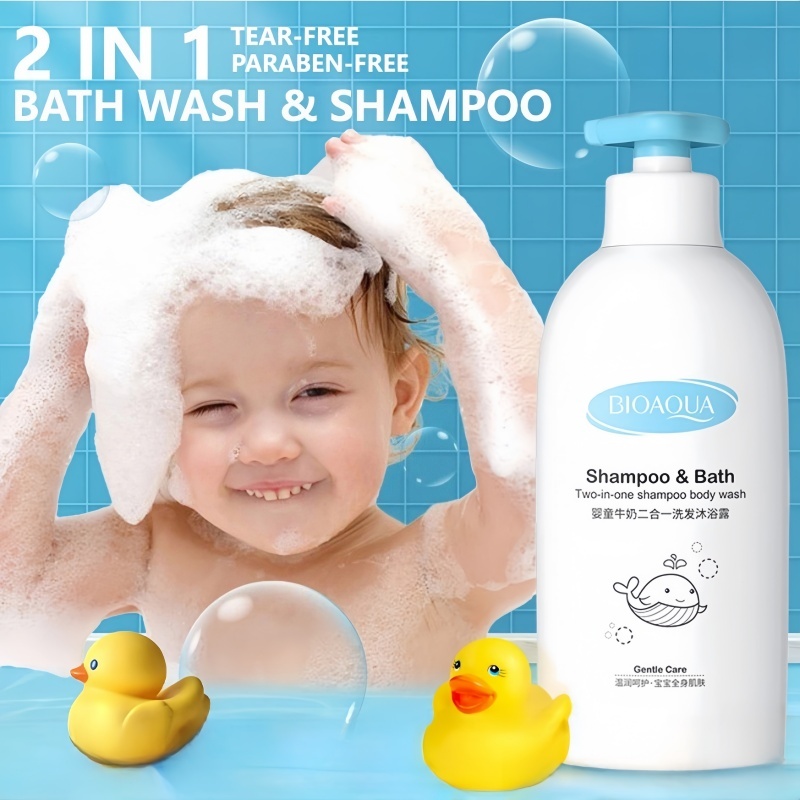 ✅COD ORI✅Bioaqua Sabun Mandi Bayi Sabun Mandi Cair Sabun Mandi Pemutih Badan Sampo Bayi 2 in 1 Shamp