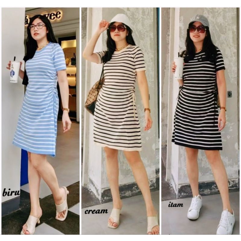MIDI DRESS TERUSAN WANITA/DRESS WANITA KOREAN STYLE/DRESS KEMEJA WANITA