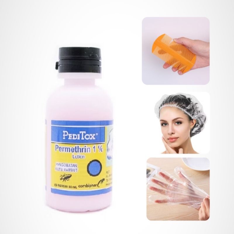 Peditox 50 ml / Peditox Obat Kutu Rambut / Pembasmi Kutu Rambut/Penghilang Kutu Rambut/Paket Peditox