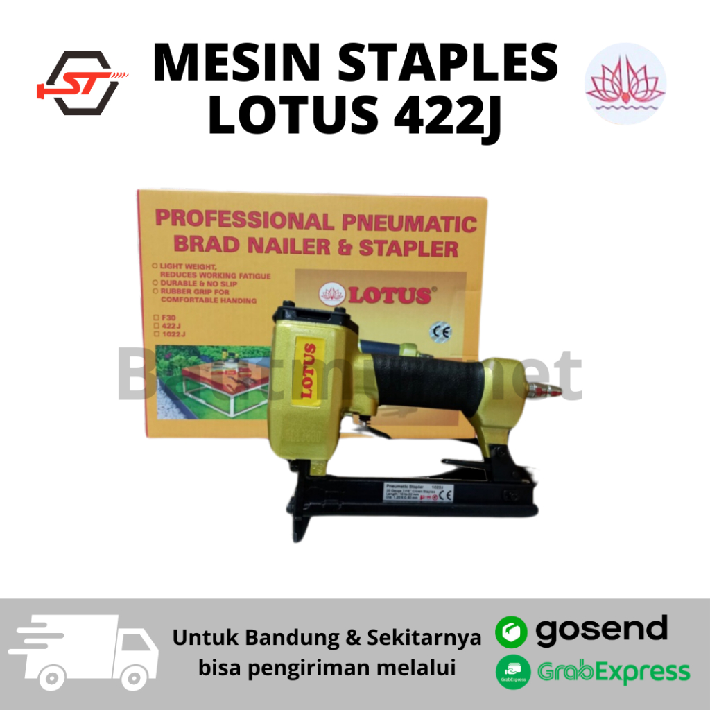 

Mesin Stapler LOTUS 422J Air Nailer - Mesin Paku Tembak Staples Stapler Angin