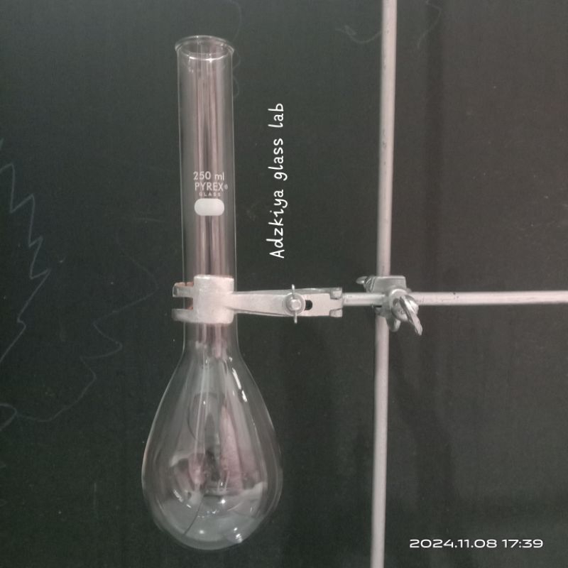 Labu kjeldahl flask 250ML pyrex.