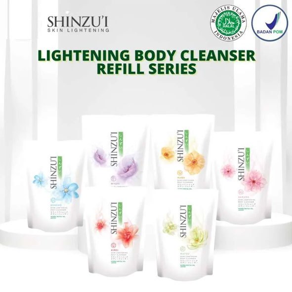 Shinzui sabun cair/body cleanser Reff 180 ml |400 ml | 800- Hana | Kirei |Matsu|Kensho|Sakura|Myori