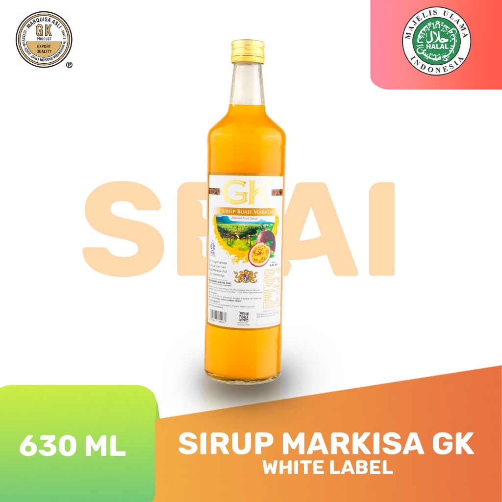 

Sirup Markisa Asli GK White Label 630 ml