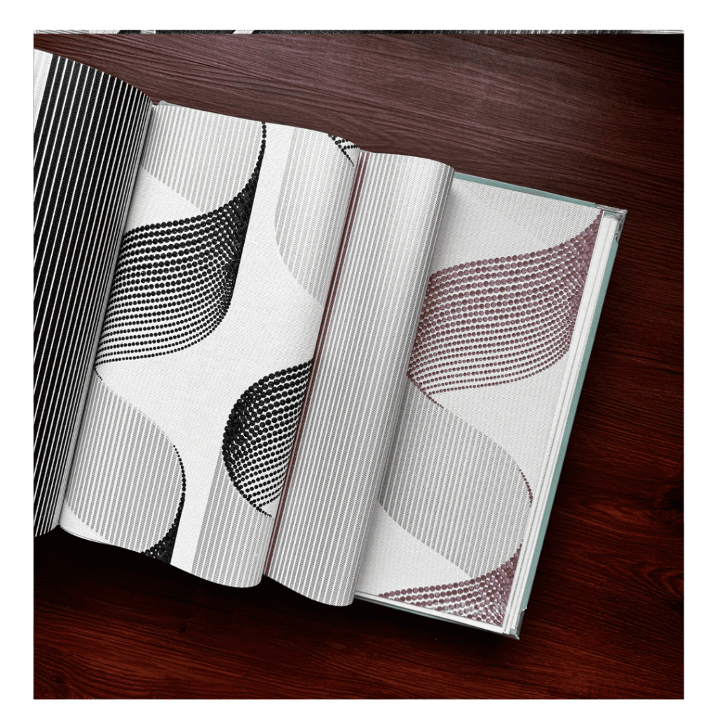 WALLPAPER DINDING MINIMALIS GARIS 3D VINYL