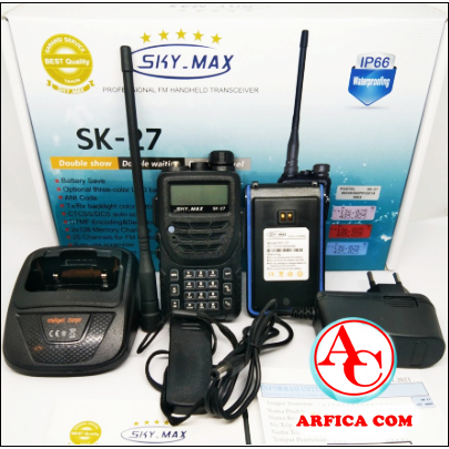 HT SKY MAX SK 27 DUALBAND WATERPROOF IP66 SKY MAX SK-27 OPSI VOXTER W8 FIRSTCOM FC27
