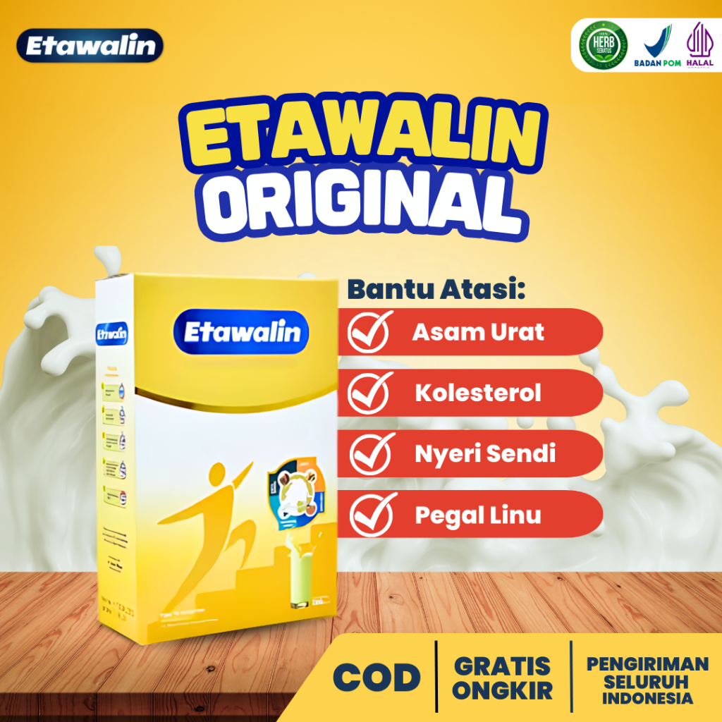 

Susu Etawalin Asli Original Atasi Nyeri Sendi Pegal Linu Rematik Asam Urat Kolesterol Pengapuran Tulang Nyeri Lutut dan Punggung dengan Bahan Herbal Alami Tradisional Aman