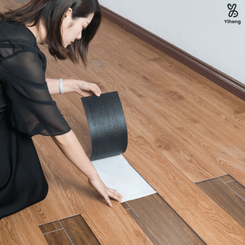 Lantai Vinyl Premium 1 Box Isi (36Pcs) Stiker Lantai Vinyl Lantai Kayu High Quality Vinyl Stiker