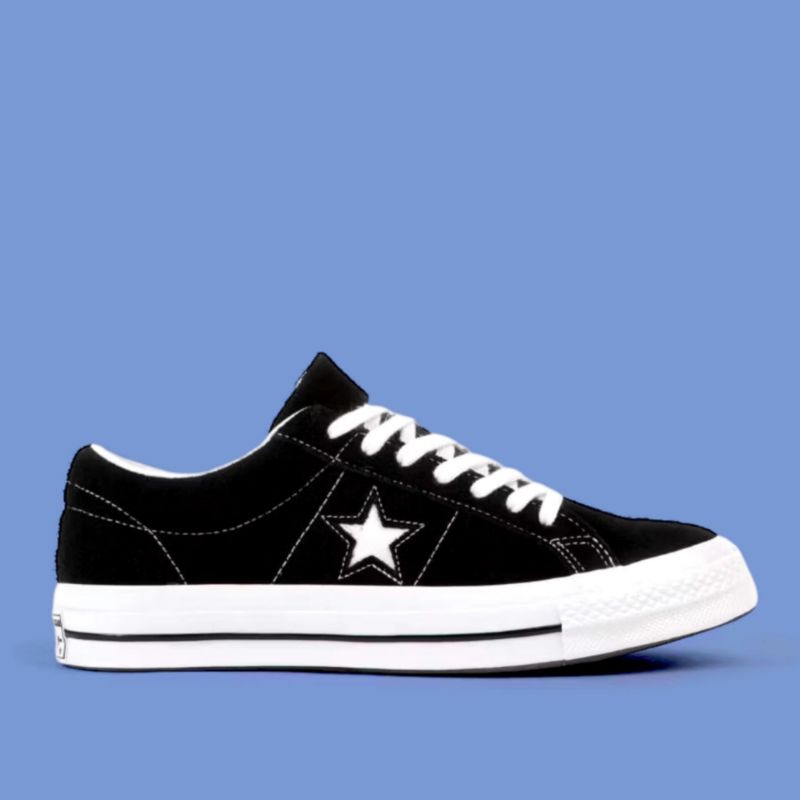CONVERSE ONE STAR BLACK / WHITEi ORIGINAL100%
