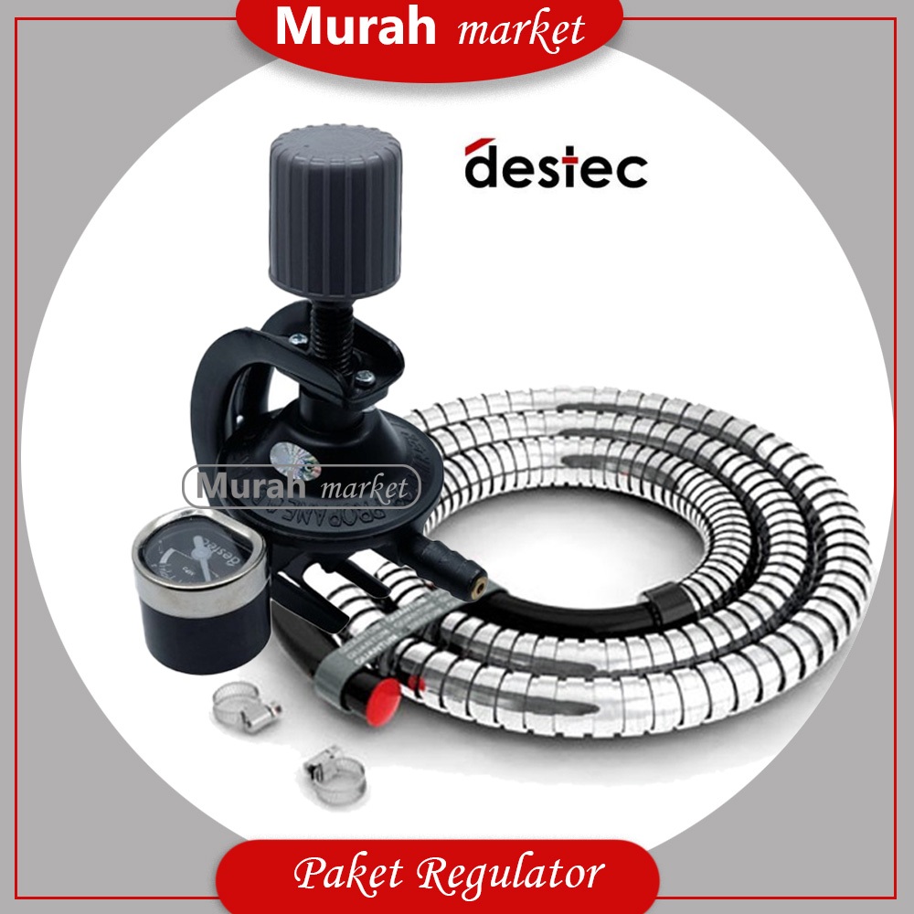 FRE BUBLE WRAP PAKET Regulator Gas LPG StarCam/Star Cam SC-T12 Non Meter/Meter + Selang 1.8 Meter