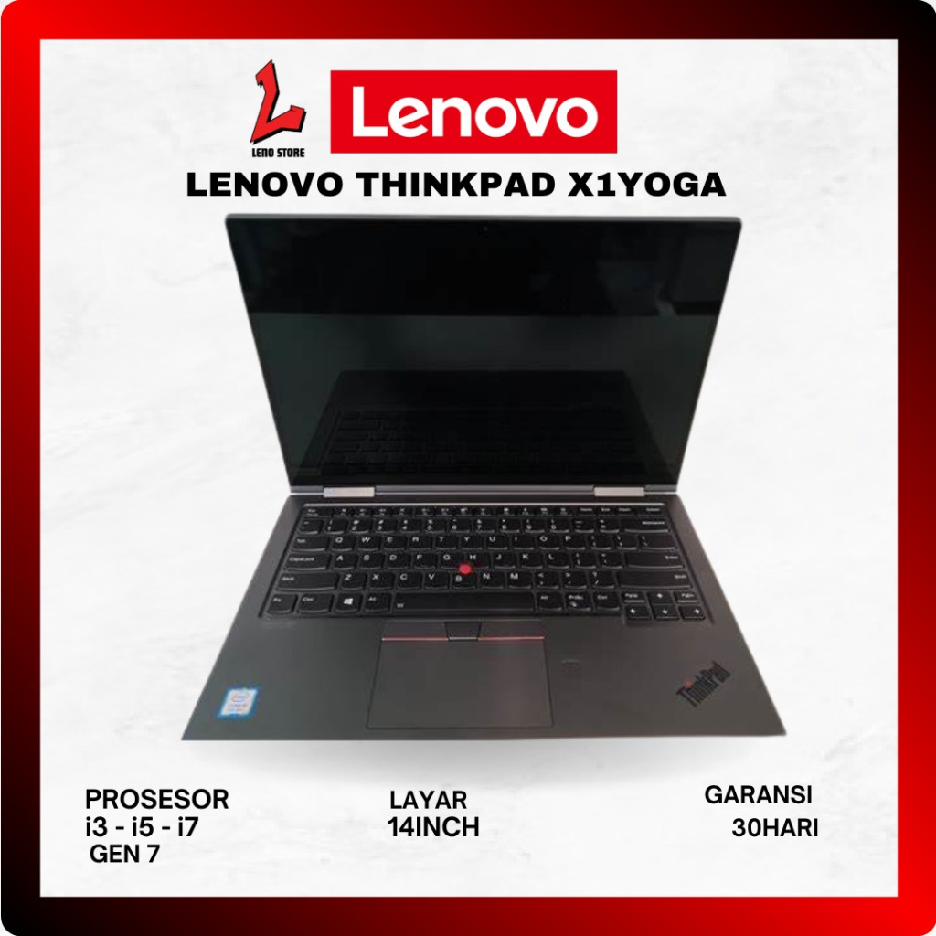 Laptop sekolah dan kuliah lenovo thinkpad X1Yoga i3 i5 i7 generasi 10 second bergaransi