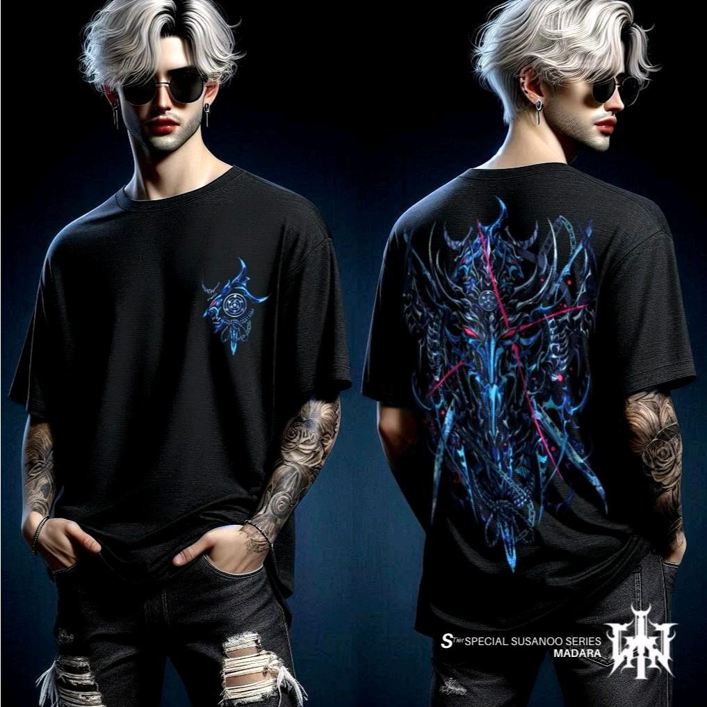 Gin - Tshirt ( Special series susanoo ) Susanoo Madara - Bahan Cotton Combed 24s Adem dan Nyaman