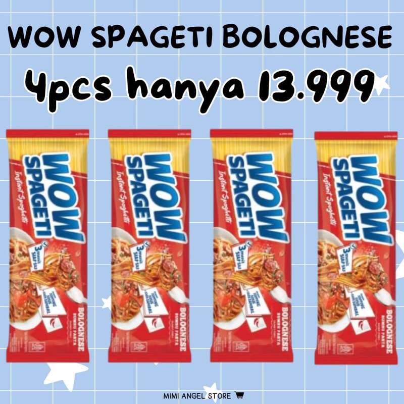 

Bundle 4pcs Wow Spageti Bolognese dan Carbonara, Spageti Instant