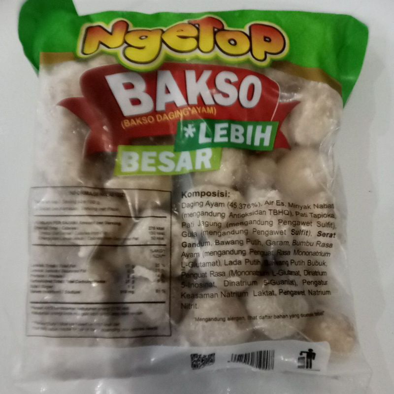 

Bakso ayam ngetop besar 500g