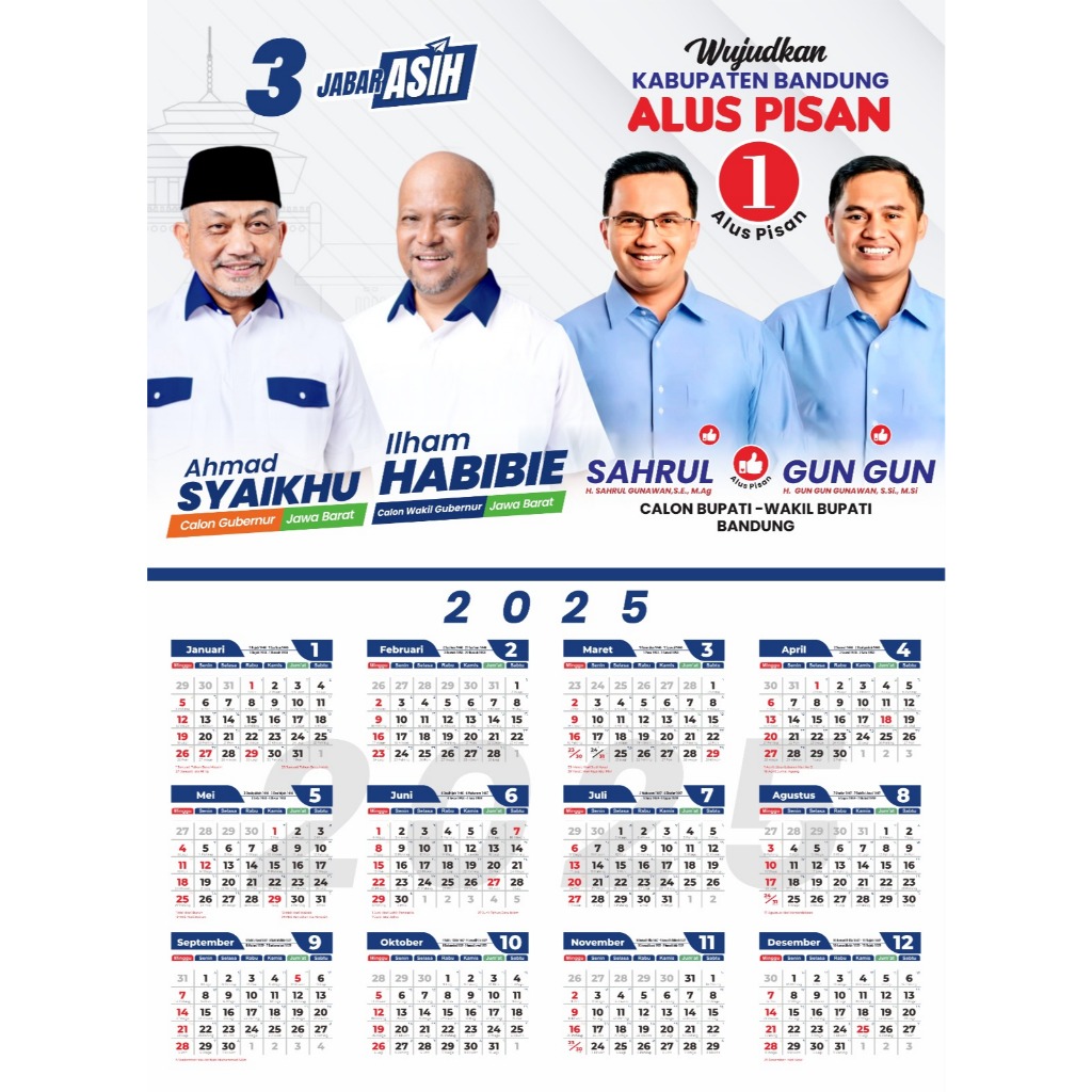 

Kalender custom 2025. cetak kalender partai - Free Design