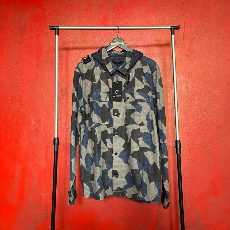 Ma.Strum Overshirt Black Baseed Camo Jacket