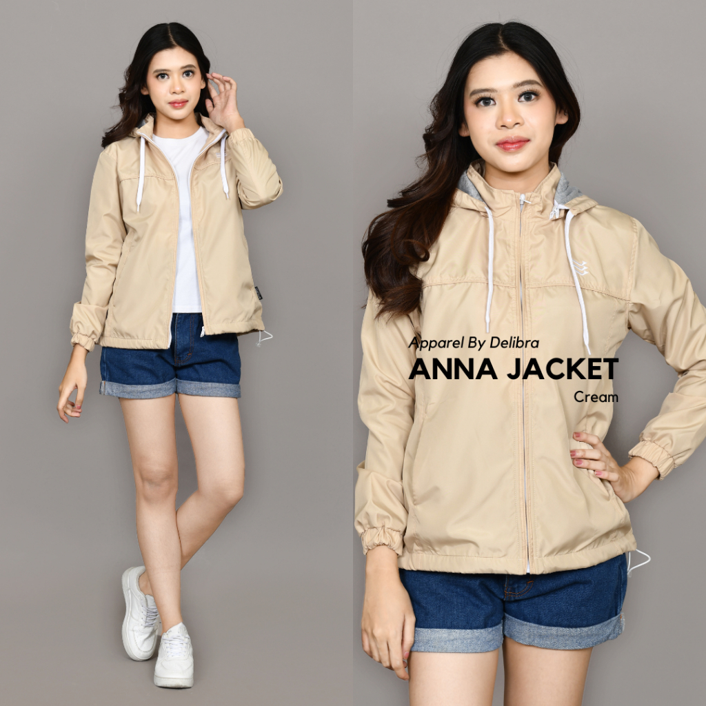 Delibra Jaket Parasut Wanita Anna Cream