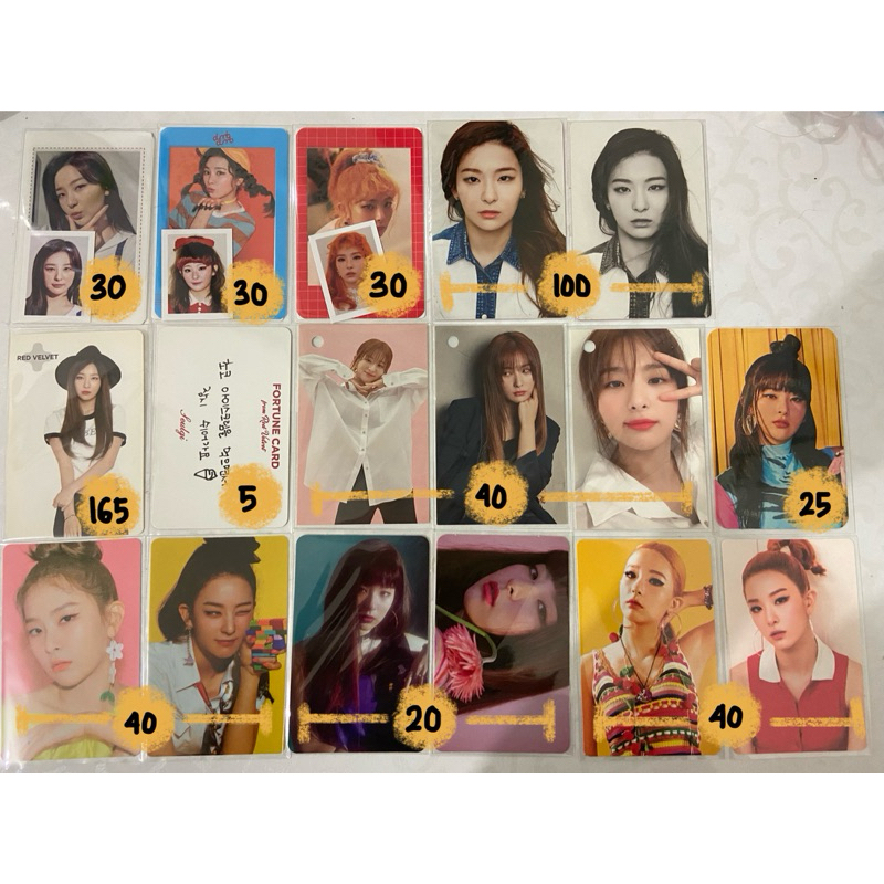 SEULGI PC PHOTOCARD RED VELVET