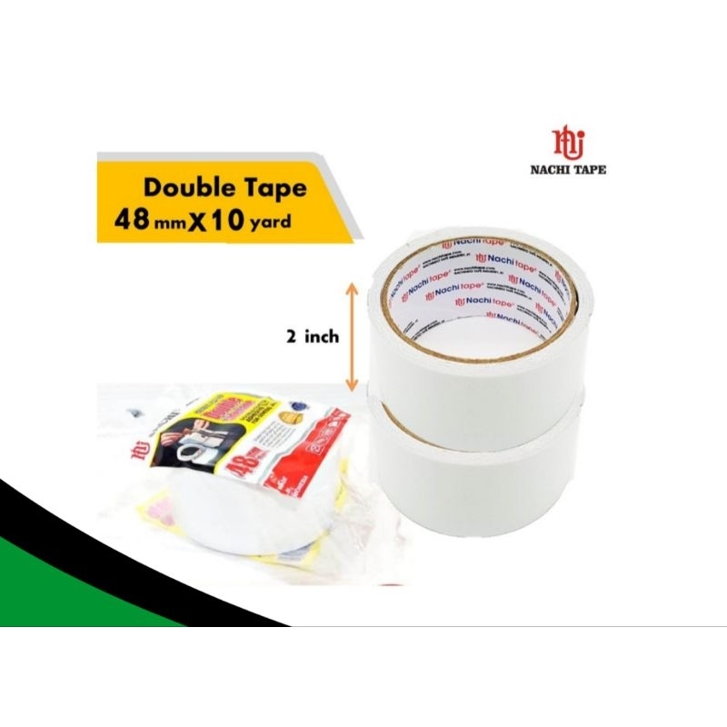 

Isolasi double tape NACHI 2 inch/ 48mm x 10 yard