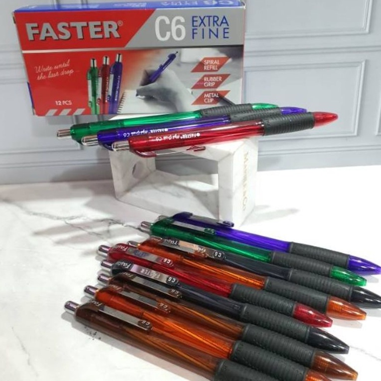 

KODE U49D Pulpen Faster C6 7mm Harga 1 Lusin 12pcs