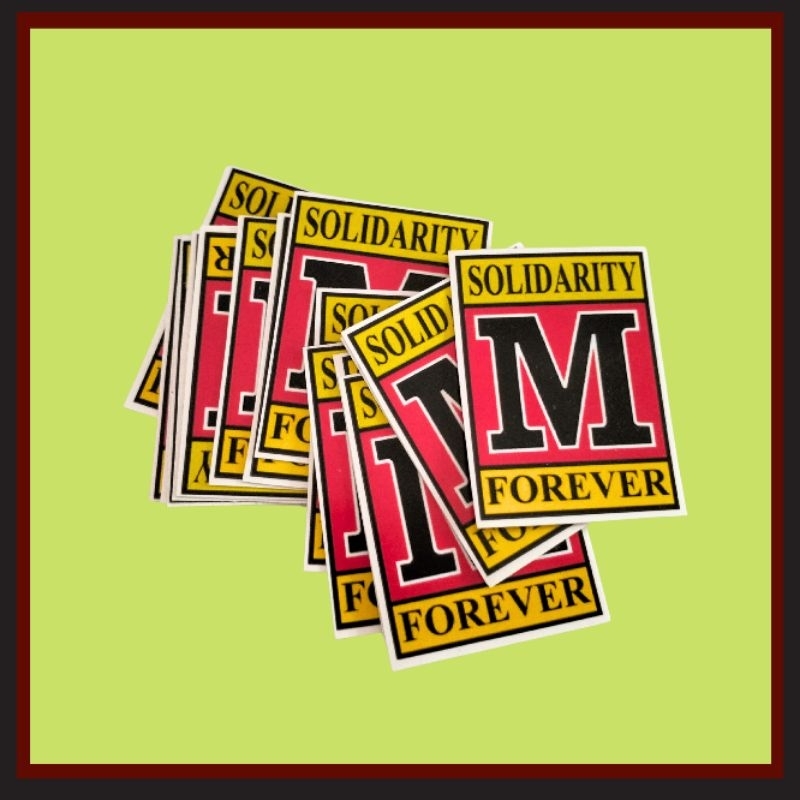 

stiker M solver/tahan air /bisa costum