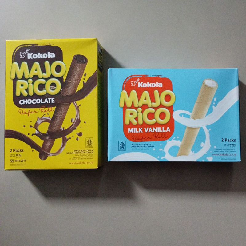 

Majorico Wafer Roll 100G chocolate dan vanila / 24 box BONUS TAS cocok u/ bingkisan, hajatan, acara, nikahan, hampers, parcel lebaran / idul Fitri, free tas, paper bag hajatan, roti asul asul