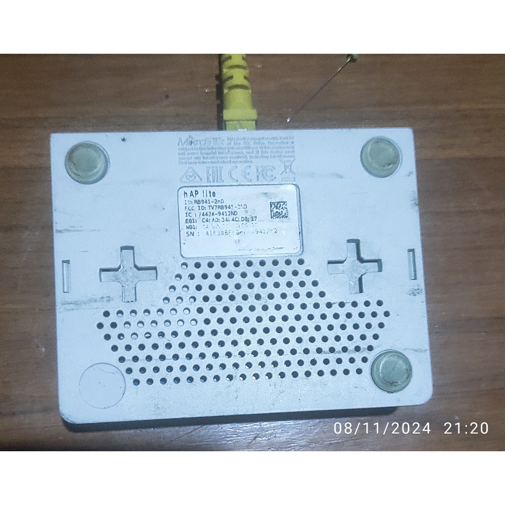 Mikrotik RB941-2ND HAP LITE BEKAS BB 0,0%