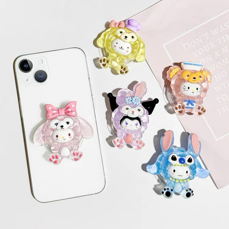 Popsocket Karakter Lucu Sanrio Kuromi My Melody Cinnamoroll Stitch Linabell top toy sanrio