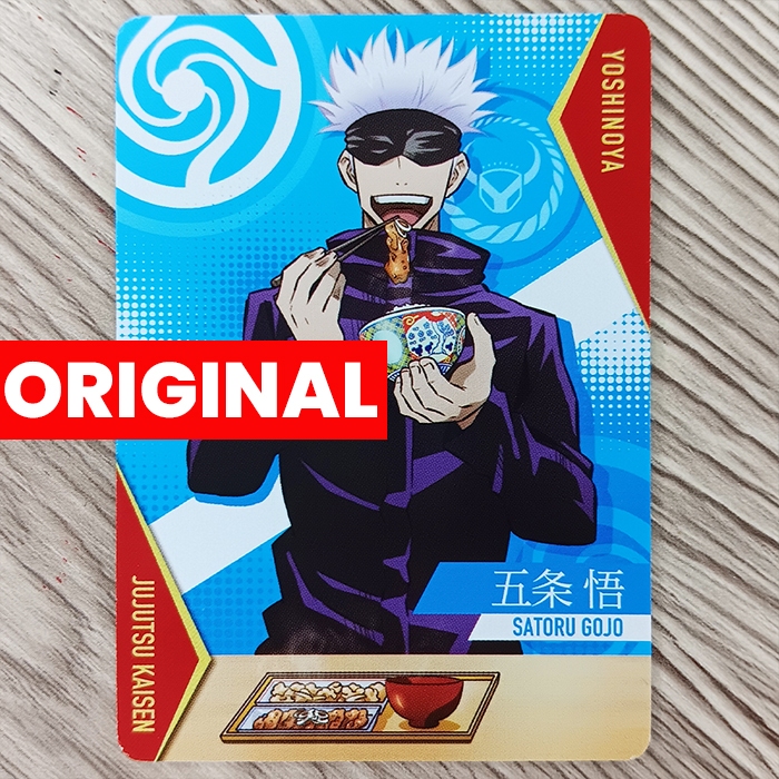 Satoru Gojo Photocard Jujutsu Kaisen Yoshinoya