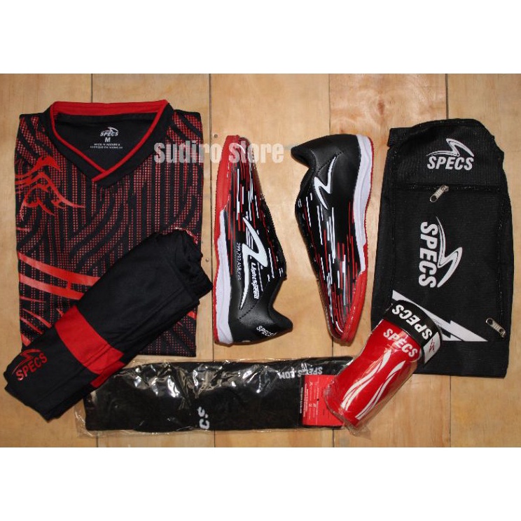 Promo Spesial  SEPATU FUTSAL SPECS ACCELERATOR LIGHTSPEED 3 IN TERBARU Paket Komplit Sepatu Futsal S