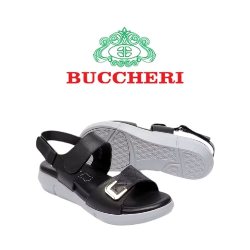 BUCCHERI Sandal Sepatu Wanita-Black Color-Vg1022..