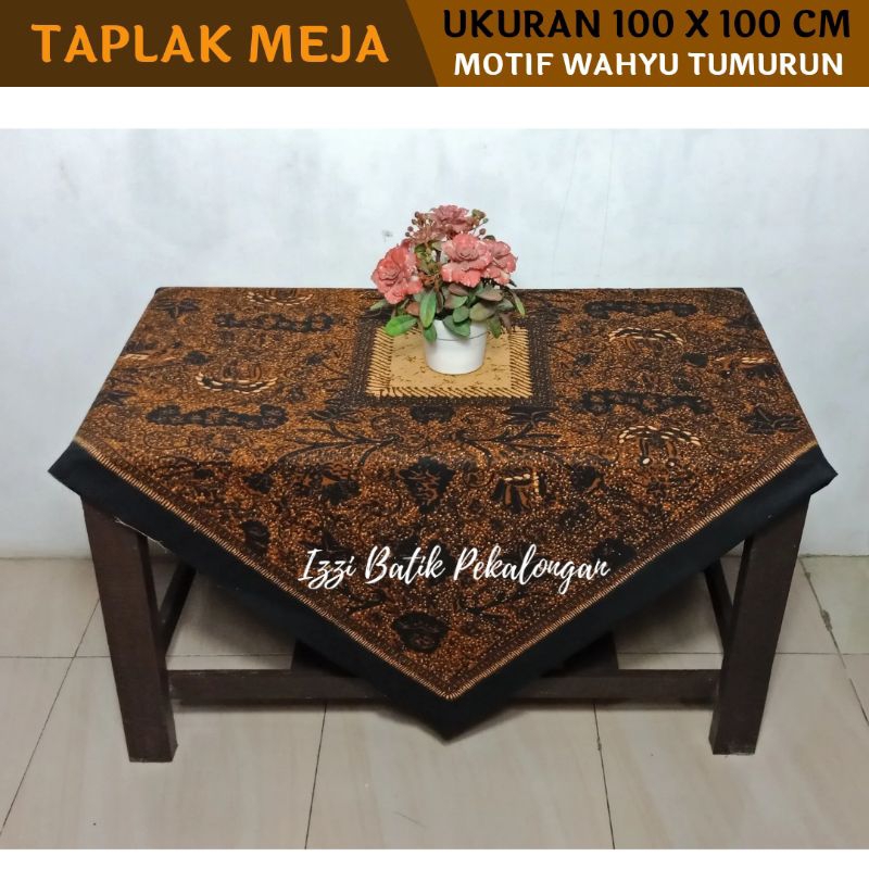 Taplak Meja Tamu Guru Sekolah Aesthetic Motif Batik Genesan Terbaru Izzi Batik Pekalongan