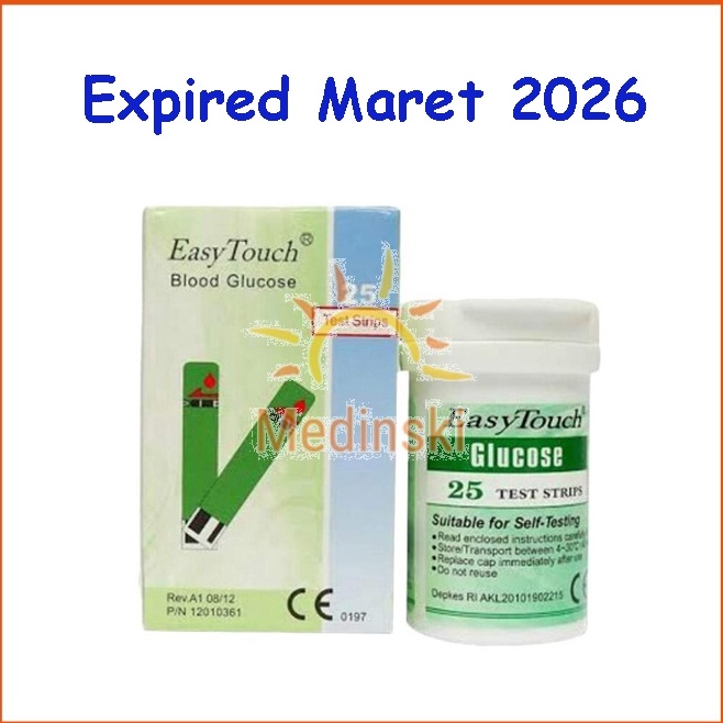 Best Quality Easy Touch Strip Tes Cek Gula Darah Isi 25 Stik Gds Glucose EasyTouch