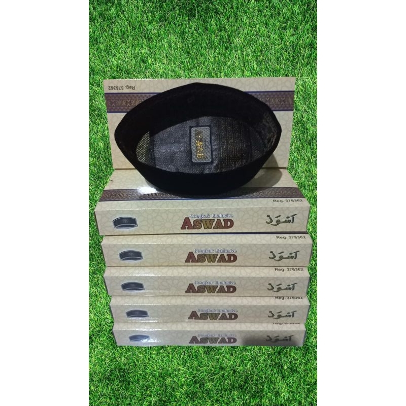 peci aswad - songkok aswad hitam polos peci songkok - songkok hitam - songkok aswad - kopiyah aswad 