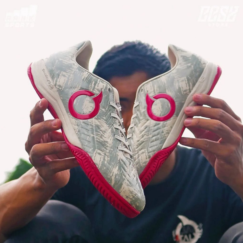 Promo Terupdate Sepatu Futsal Ortuseight Jogosala Shiver Grey Pink Ortus Jogosala Shiver Grey Pink O