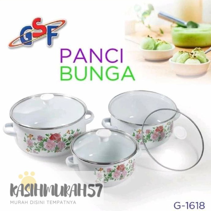Good Sale  PANCI SET 3PCS  PANCI BUNGA GSF  MANGKUK SET SERBAGUNA 3PCS GSF G 1618  GSF1618  GSF1618 