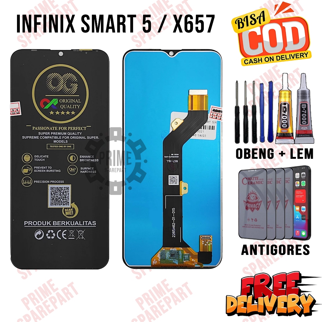 Lcd INFINIX SMART 5 / X657 Original Oem Lcd Touchscreen INFINIX SMART 5 / X657 Fullset