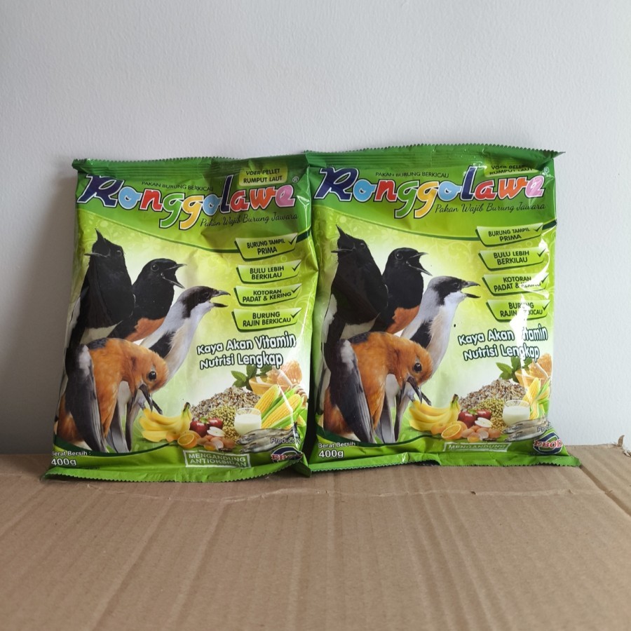 VOER RONGGOLAWE RUMPUT LAUT EBOD JAYA PAKAN BURUNG RONGGOLAWE HIJAU IJO