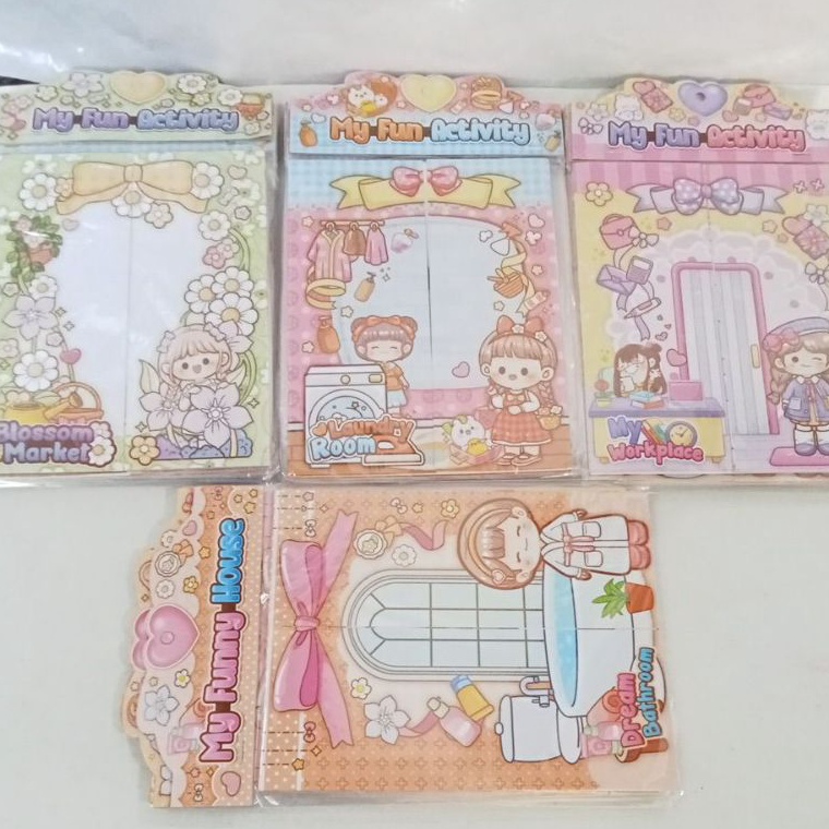

ART C6Z6 Isi 25 pcs Funny House Activity Sticker Rumah Lucu dan Stiker Aktivitas ukuran 12 x 16 cm mainan anak jadul jaman dulu edukatif viral murah trendi toys