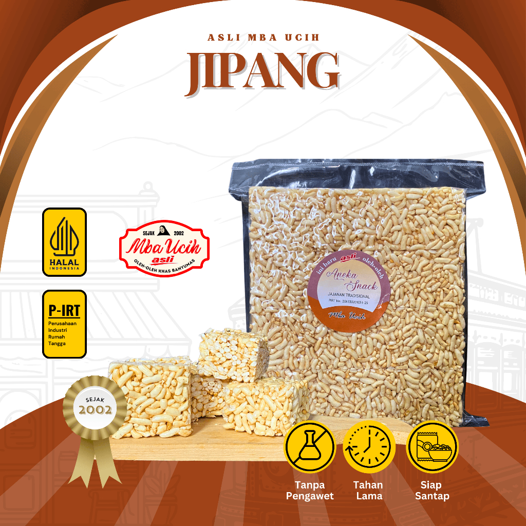 

Jipang Asli Mba Ucih Oleh Oleh Khas Banyumas