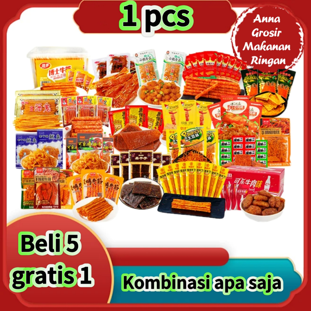 

Gluten pedas dalam berbagai rasa Beli 5 bungkus dan dapatkan satu bungkus ekstra gratis