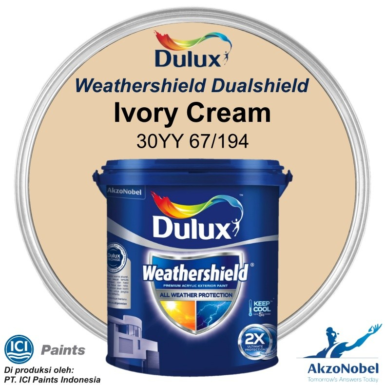 CAT DULUX WEATHERSHIELD 20 LT - IVORY CREAM 30YY 67/194