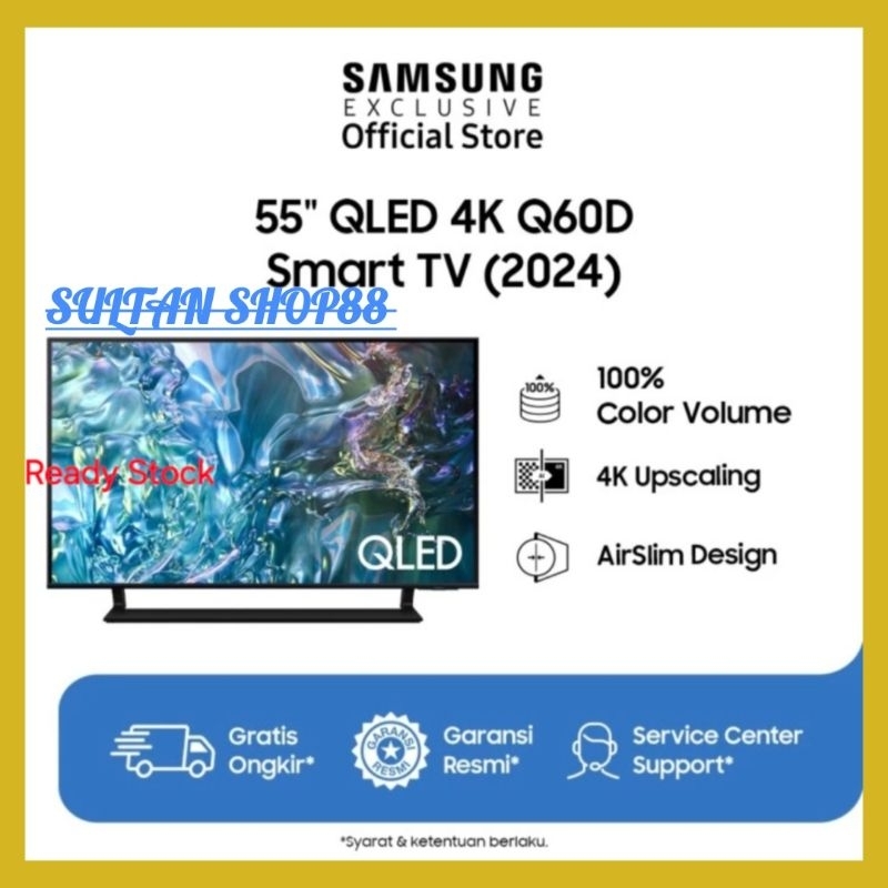 SAMSUNG QLED 55Q60D 55 INCH 4K UHD SMART TV I SAMSUNG SMART TV QA55Q60DAK QLED 4K UHD SMART TV
