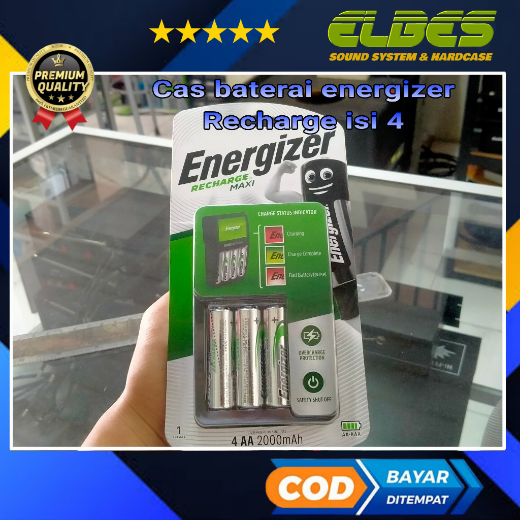CAS BATERAI ENERGIZER recharge MAXI 4 AA