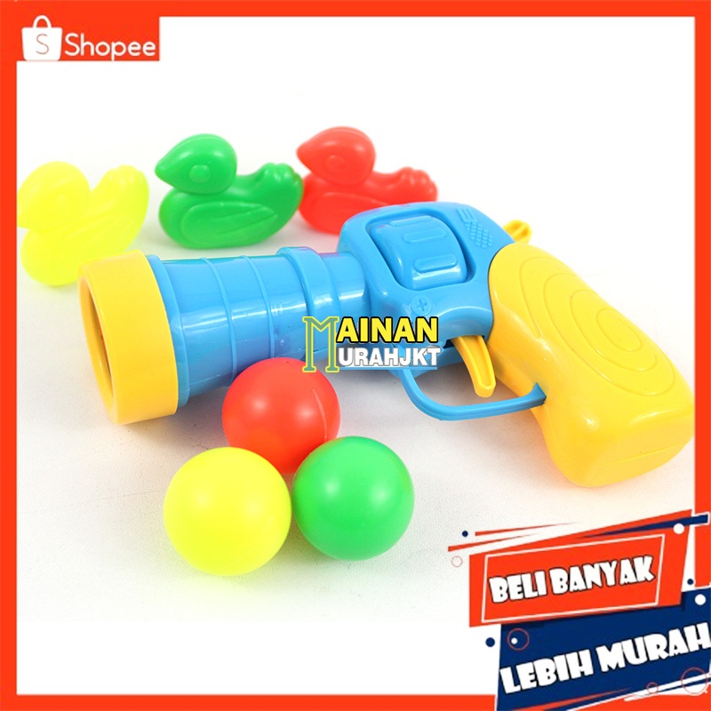 Grosir Lokal Mainan Shooting Duck Pistoy Isi 3 Bebek Mainan Outdoor Pistoy