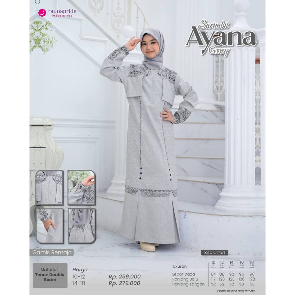 SARIMBIT RAUNA AYANA GAMIS REMAJA(RRF) TERBARU 2024