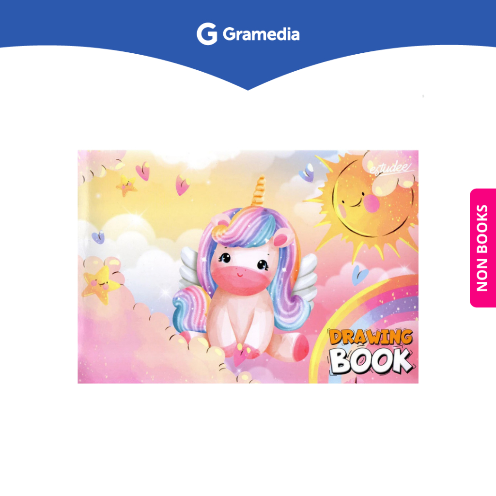 

Gramedia Depok - ESTUDEE DRAWING BOOK A4 J UNICORN FANTASY