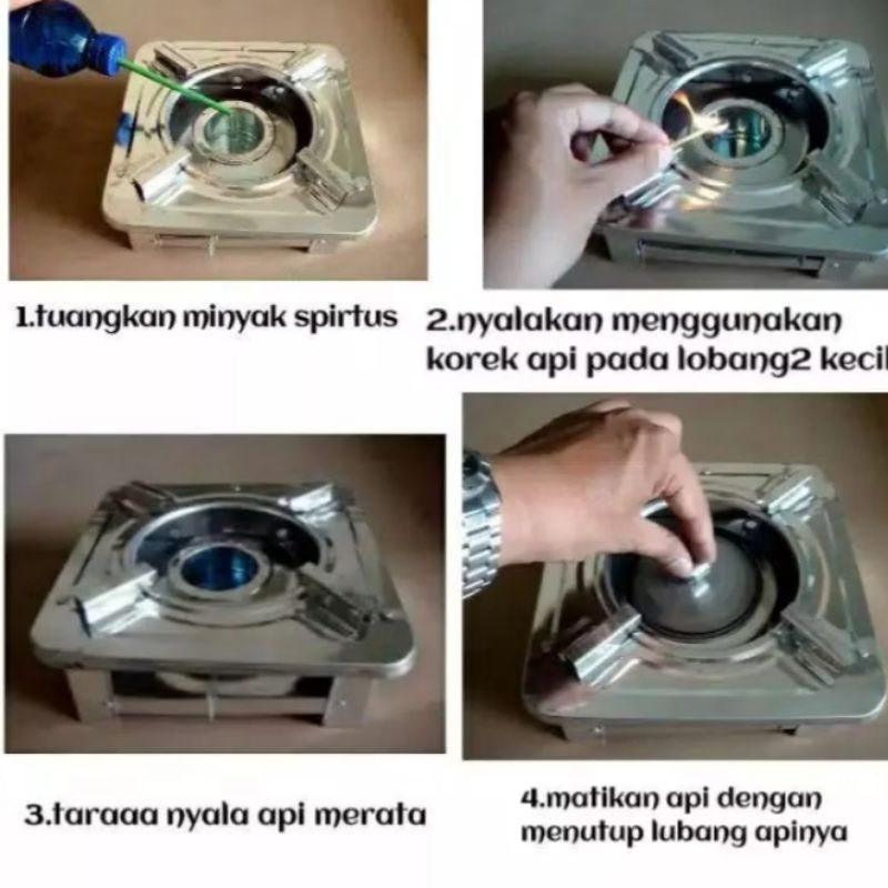 RB Kompor Spirtus Mini Kompor Portable /Kompor Spirtus Mainan Masak Masakan
