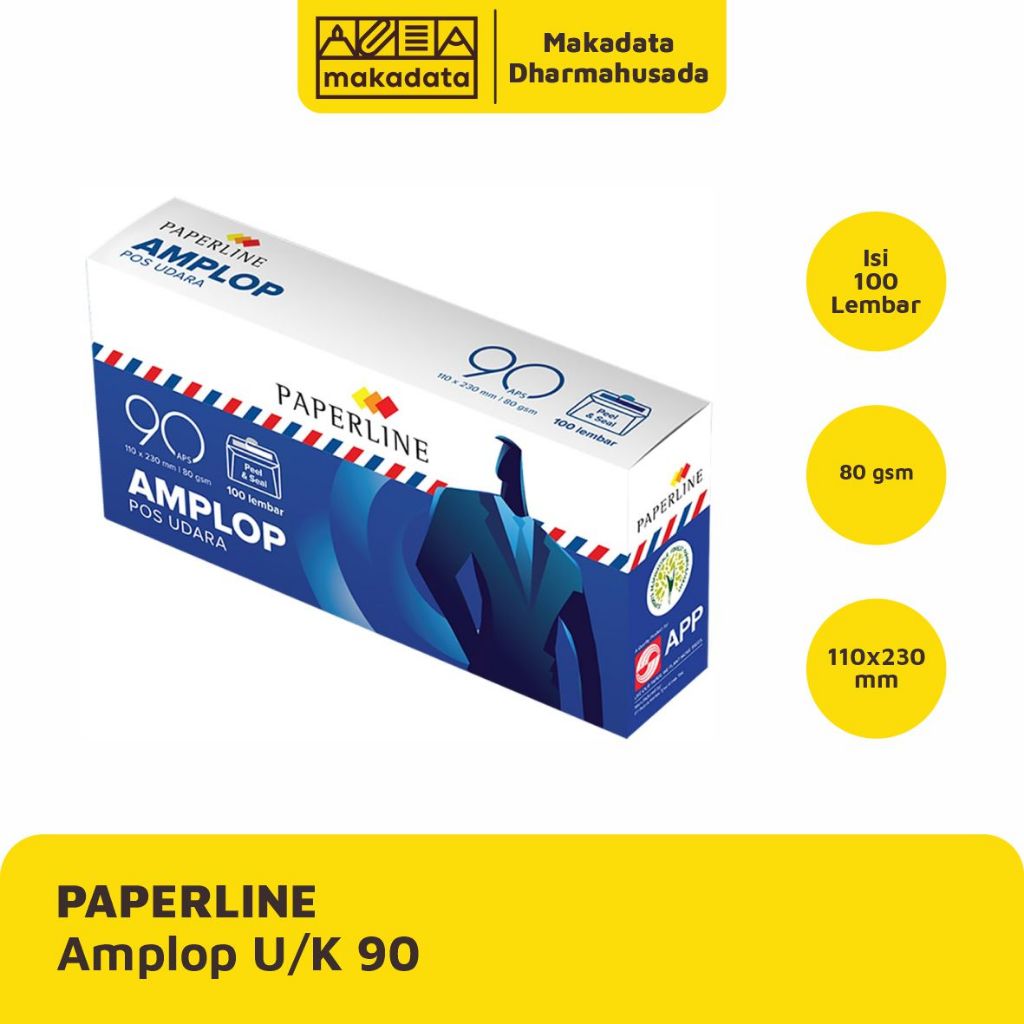 

ENVELOPE | AMPLOP PAPERLINE U/K 90 AIR MAIL (1 PAK)