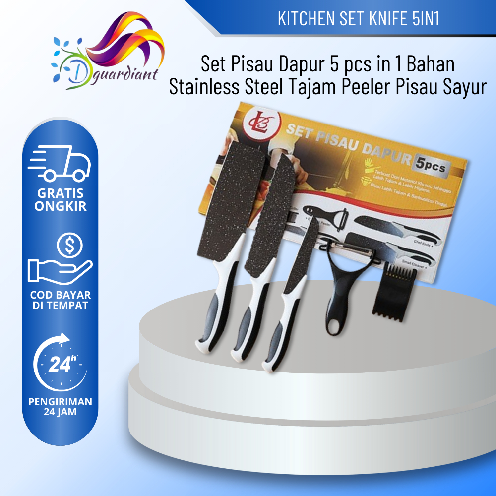 Pisau Dapur J13 Maifan / Pisau set Gold / Pisau Set Murah