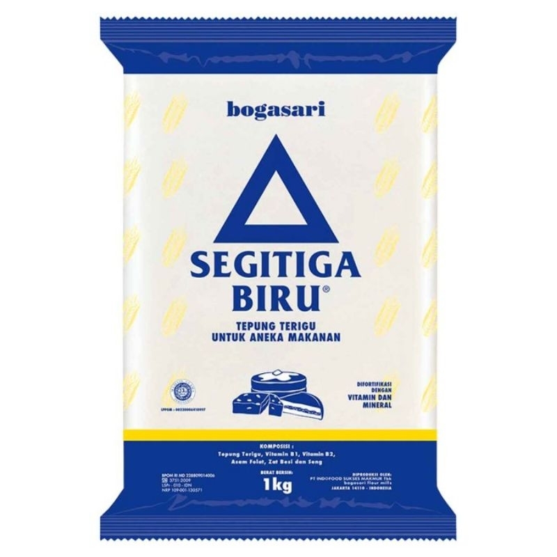 

bogasari tepung terigu segitiga biru 1 kg